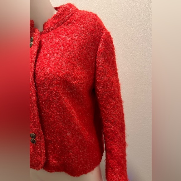 Vintage 50/60”s Red Mohair Wool Blazer. Made in Switzerland Expressly for Rich’s - Picture 6 of 8